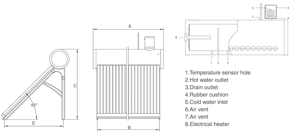 Non-Pressure Solar Water Heater