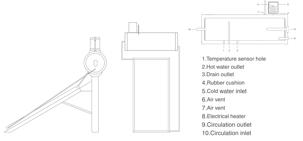 Flat Plate Solar Water Heater